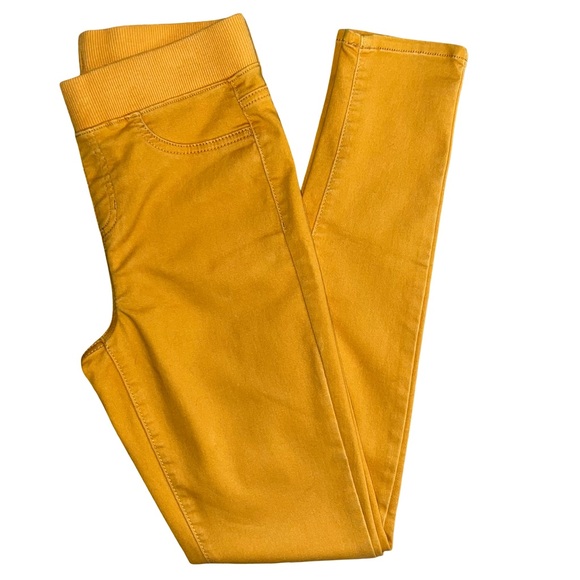 No Boundaries Pants - No Boundaries Woman’s Mustard Yellow Skinny Casual Pants